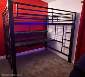 Bunk bed with loft