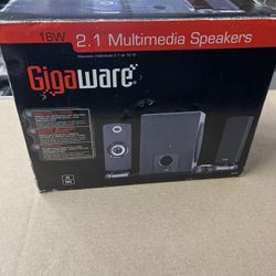 Gigaware 2.1 Dolby 16w PC Gaming Speakers [Like New]