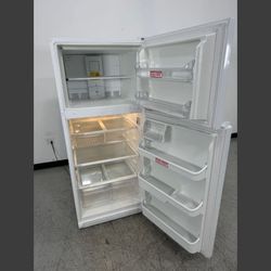 Refrigerator , microwave, Dining table with hutch