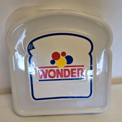 Vintage Wonder Bread Sandwich Storage Container Old School Packed Lunch