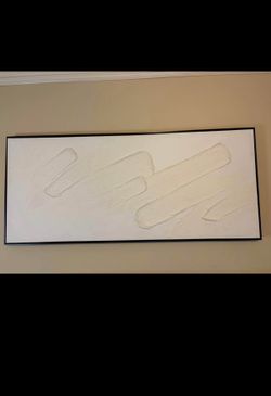 White textured wall decor