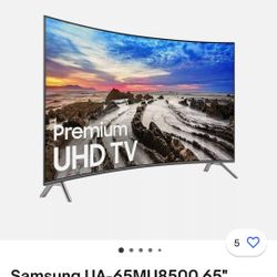 UN65MU8500FXZA Curved Samsung 65" 4k TV 
