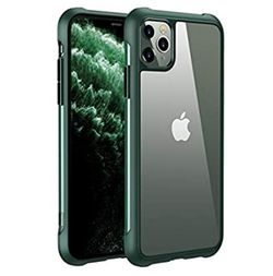 iPhone 11Pro, Green case with Clear back skin