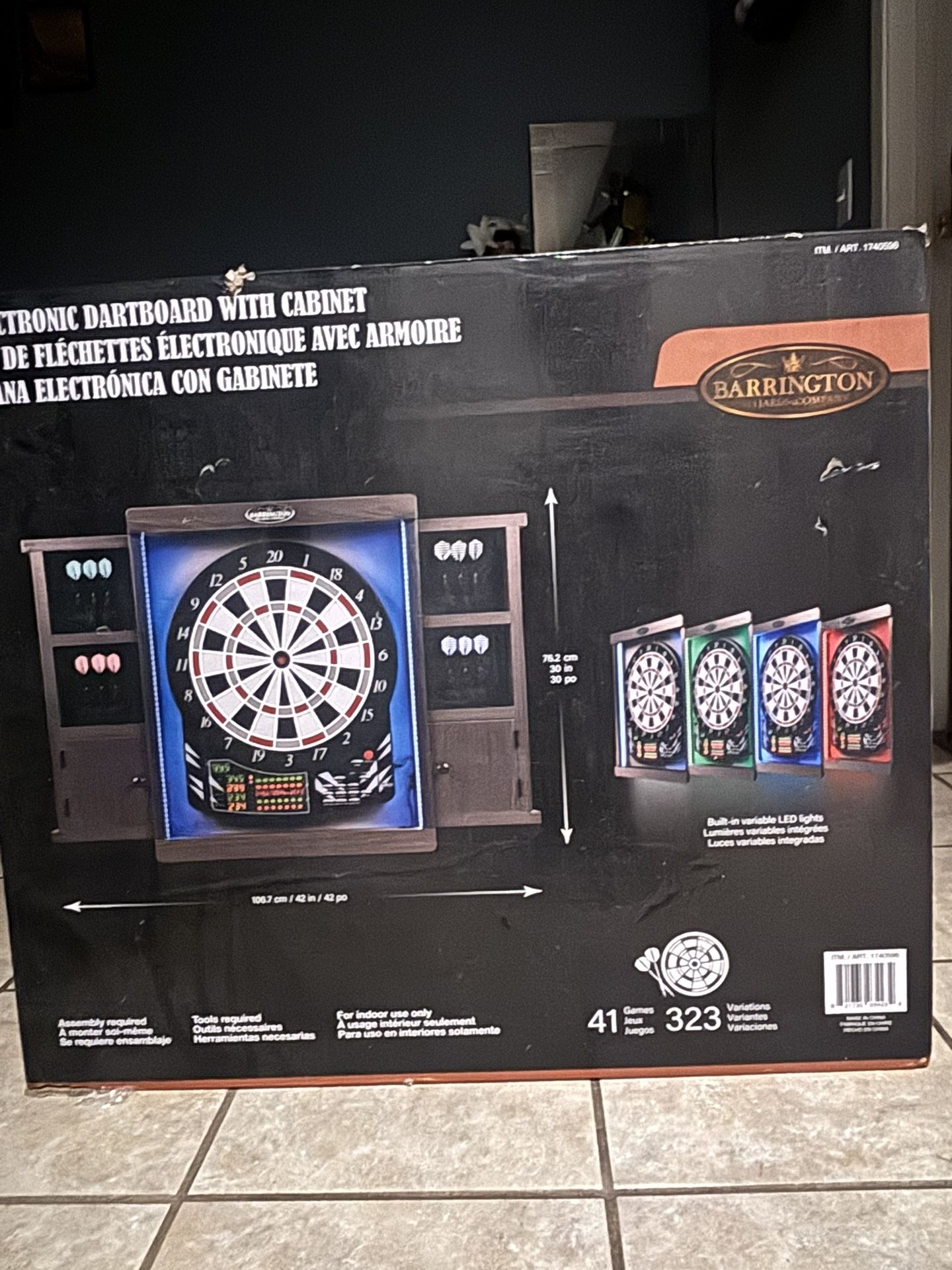 Electronic Dartboard With Cabinet!
