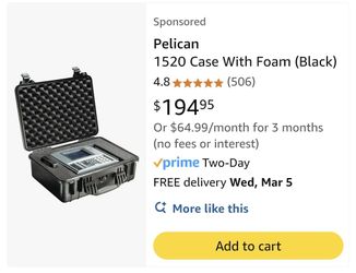 Pelican Case 1520 NEW