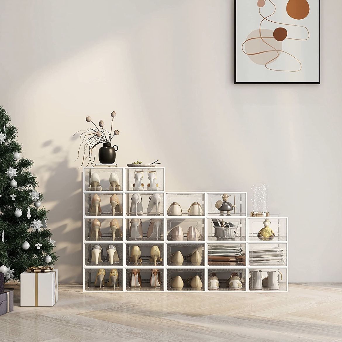 12 Pack Shoe Organizer