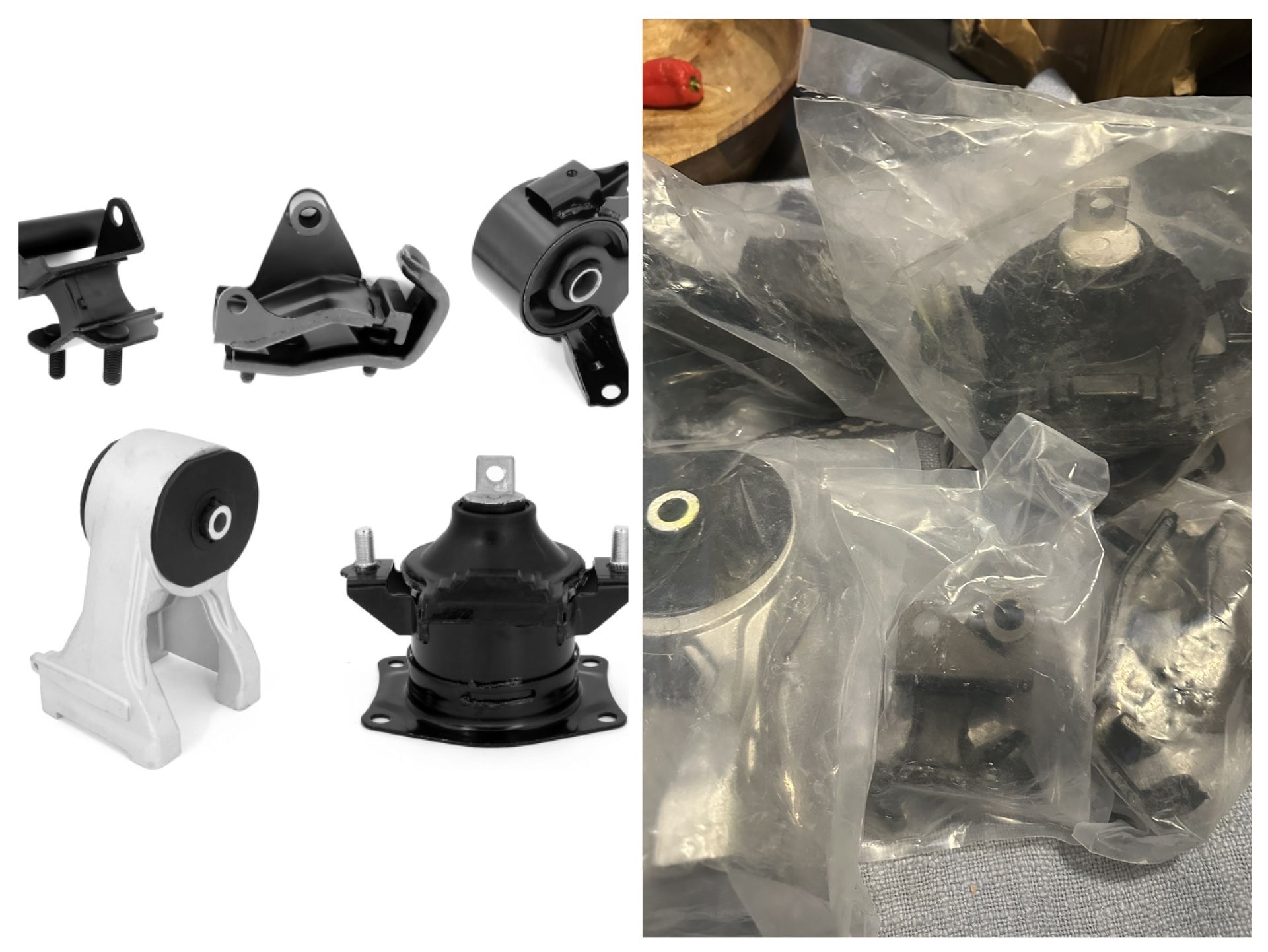 5pcs Engine Mount Set Compatible 2008 2009 2010 V6 3.5L, VTEC, Automatic Transmission, 65016 A4553 A65