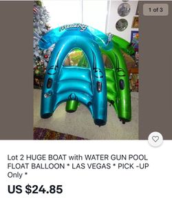 2 HUGE BOAT BALLOON SWIMMING POOL