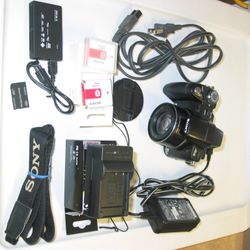 Sony Cybershot DSC-H50 9MP Digital Still Photo Camera Video Camcorder 15x Zoom w/Night Shot