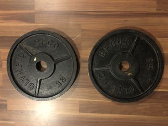2 - 35 Lbs Olympic Weights