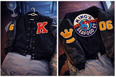 Vintage Kings Seafood Co. Varsity Jacket – One-of-a-Kind Collector Piece