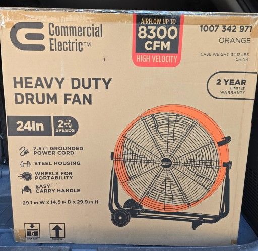 HEAVY DUTY DRUM FAN