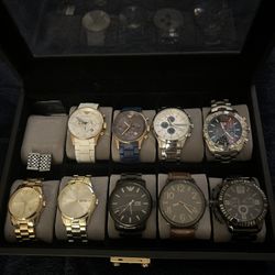 Lot Of Watches + Watch Box
