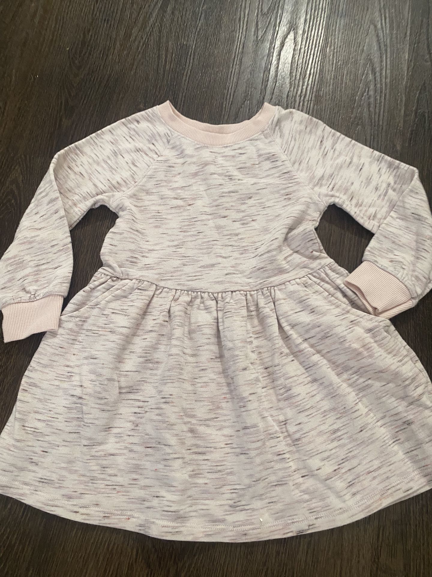 Girls Light Pink Sweater Dress Size 3t #12