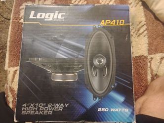 Logic 4"x10" 2 way high power speaker