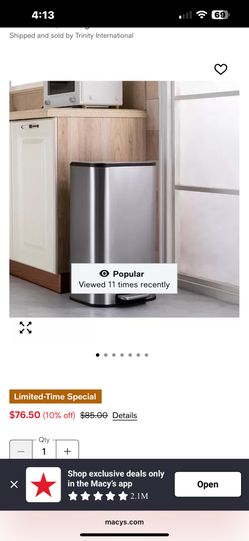 13 Gallon Step Garbage Can