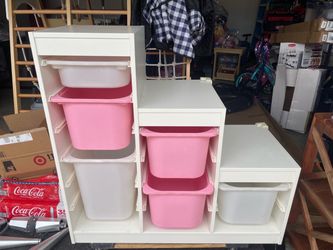 IKEA TROFAST Kids Storage Unit with Bins