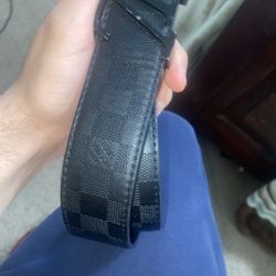 All Black Louis Vuitton Belt