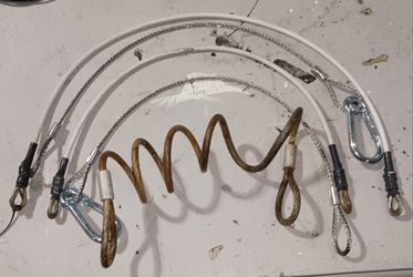 Safety Cables to secure Outboard or Lifting Dinghies