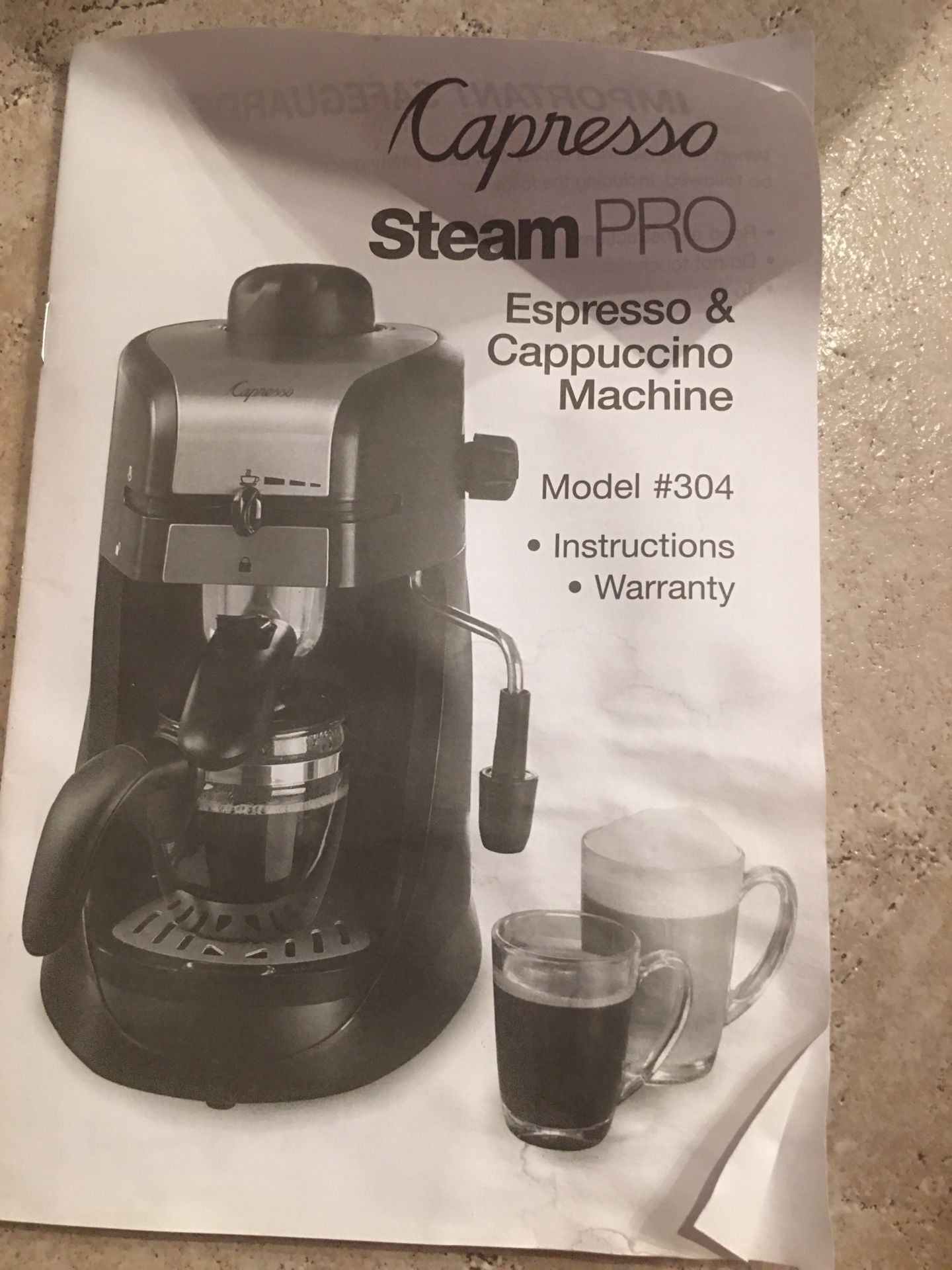Capresso Steam Pro Espresso & Cappuccino Machine
