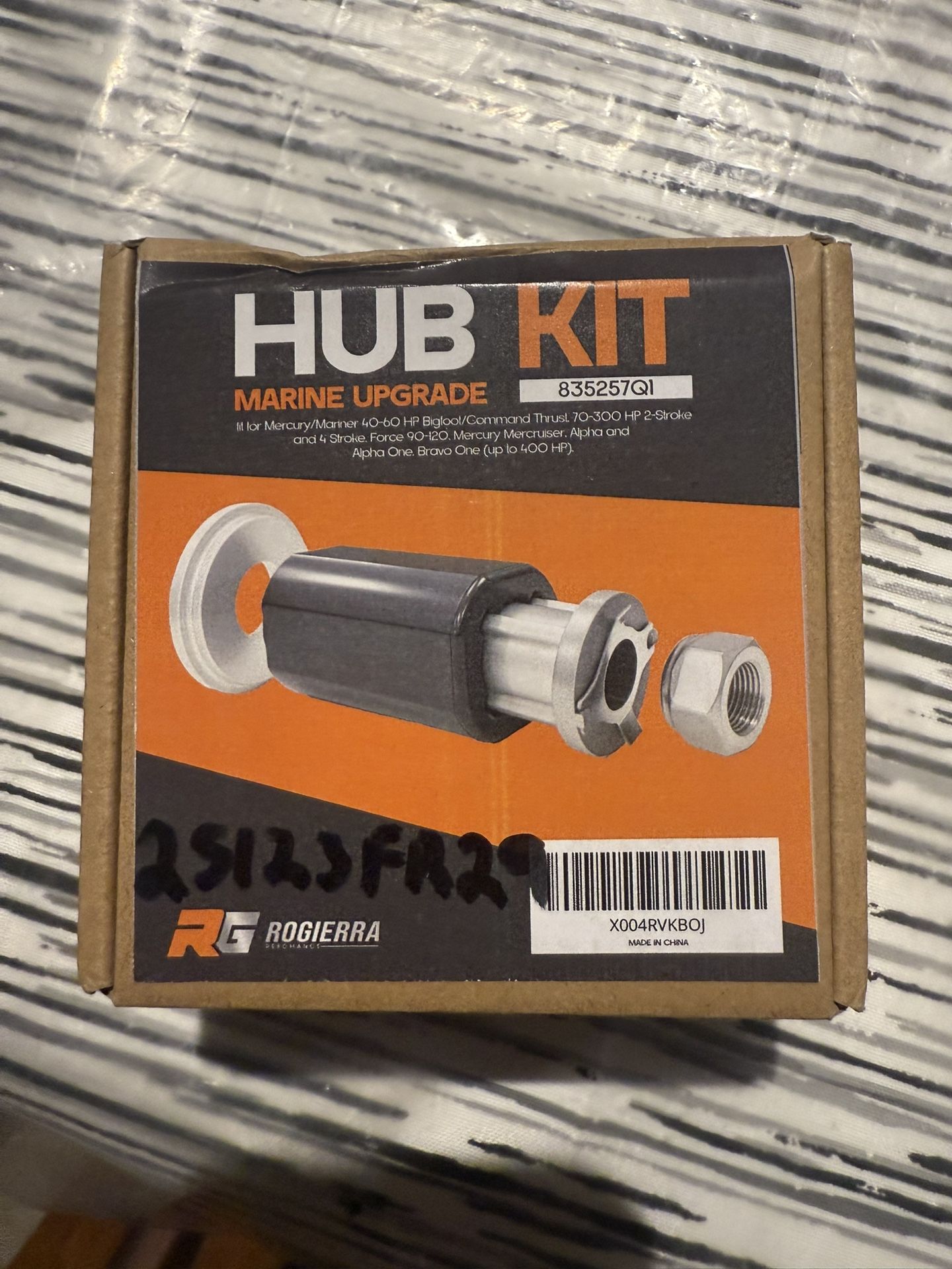 Flo-Torq II Hub Kit 835257Q1,Replacement Propeller Hub for Mercury/Mariner & Mercruiser Engines,Compatible with 60-300HP Outboard Motors & Alpha One,