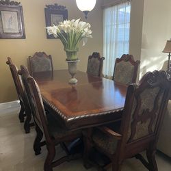 Elegant Solid Wood Dining Table 