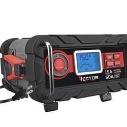 Vector BC15BV 40 Amp High Frequency Battery Charger with Engine Start and Patented Alternator Check