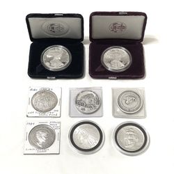 Mint Condition, Sealed In Cases, Silver Eagle, Proofs, And Other Fine Silver Coins. Summer Worth $175 Each.