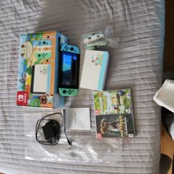 Special Edition Animal Crossing Nintendo Switch w/ 3 games 
