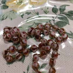 Vintage Glass Necklace 