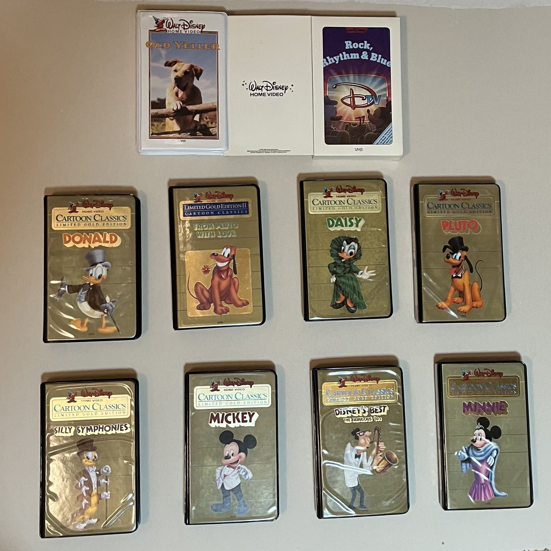 Vintage Disney VHS Cartoon Classics Full Set Plus 3