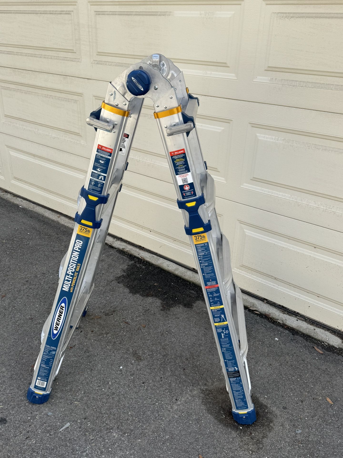 Pro ladder: 5 in 1, 375 lb Capacity, 18 Foot Reach