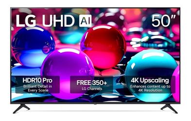 LG - 55" Class UA7050 Series LED AI 4K UHD Smart webOS TV (2025)