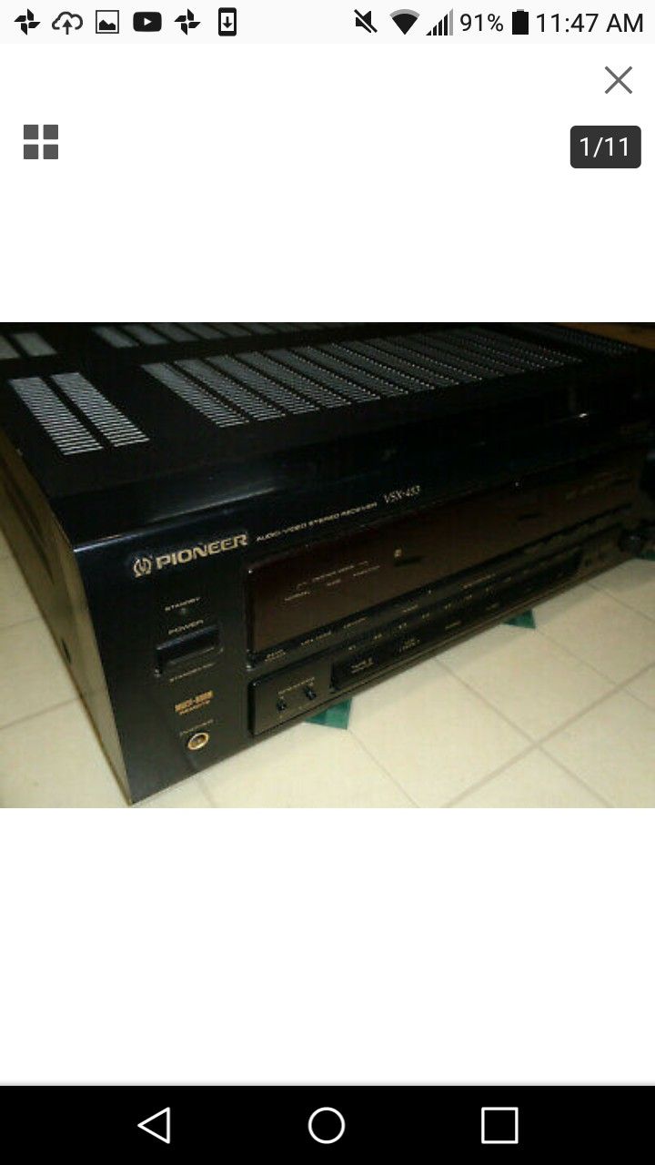 Pioneer audio/video stereo receiver model VSX-453