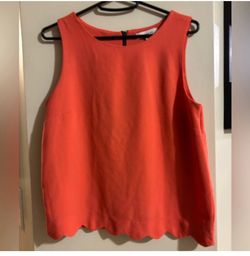 Monteau Vibrant Coral Dressy Tank Top