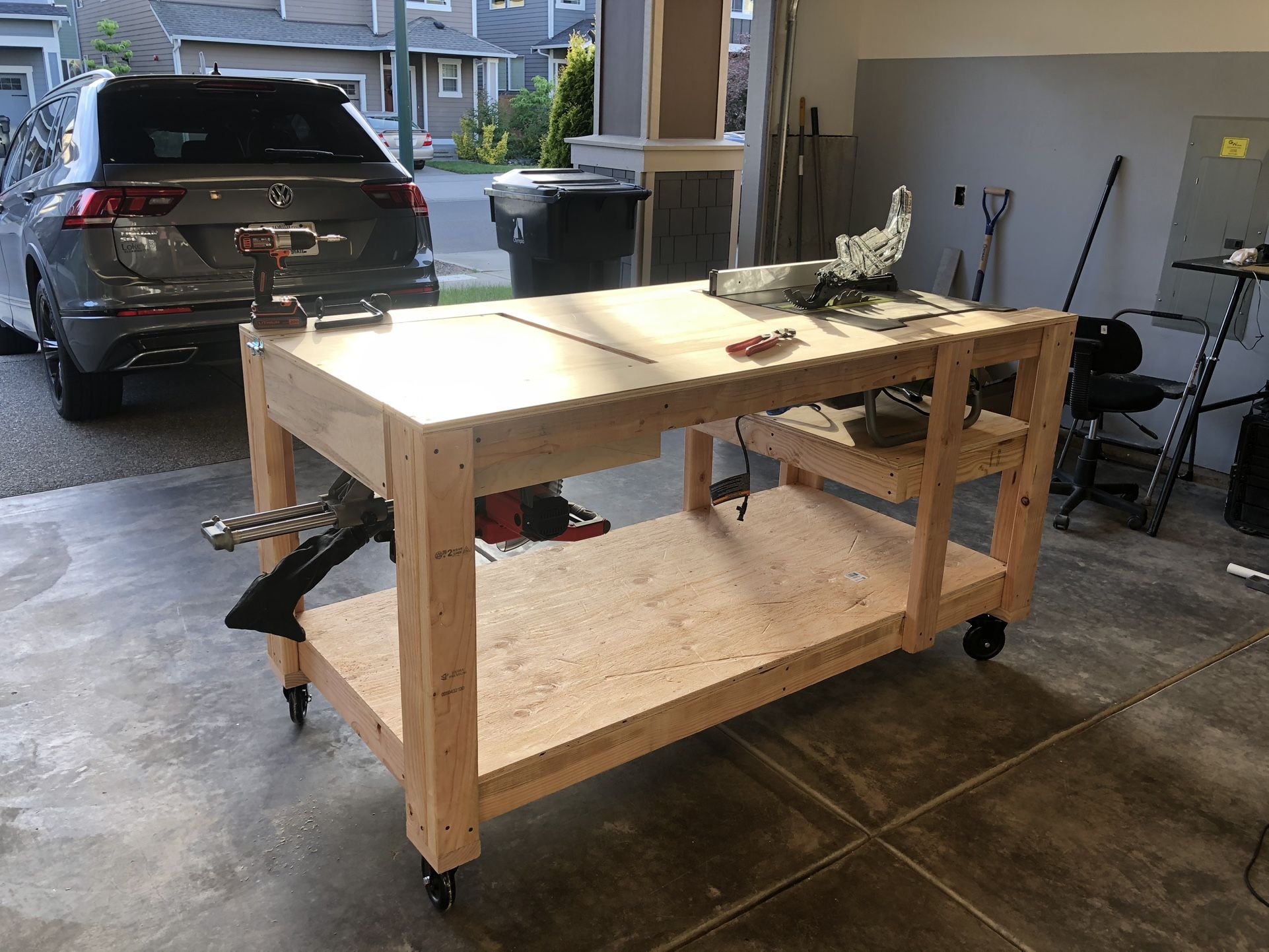 Miter Saw Table Saw Work Table