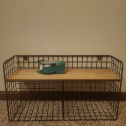 Floating Metal Storage Rack