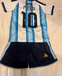 Argentina Messi kids world cup jersey