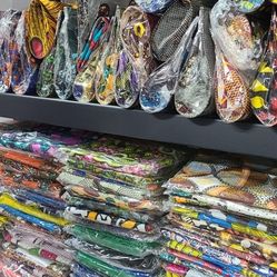 # African bags, clothes ,skirt and men