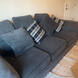DEEP LOUNGE SOFA COUCH COMFORT WITH DETACHABLE SEAT CUSHIONS 