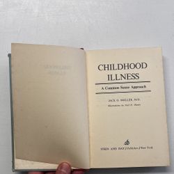 Childhood Illness A Common Sense Approach 