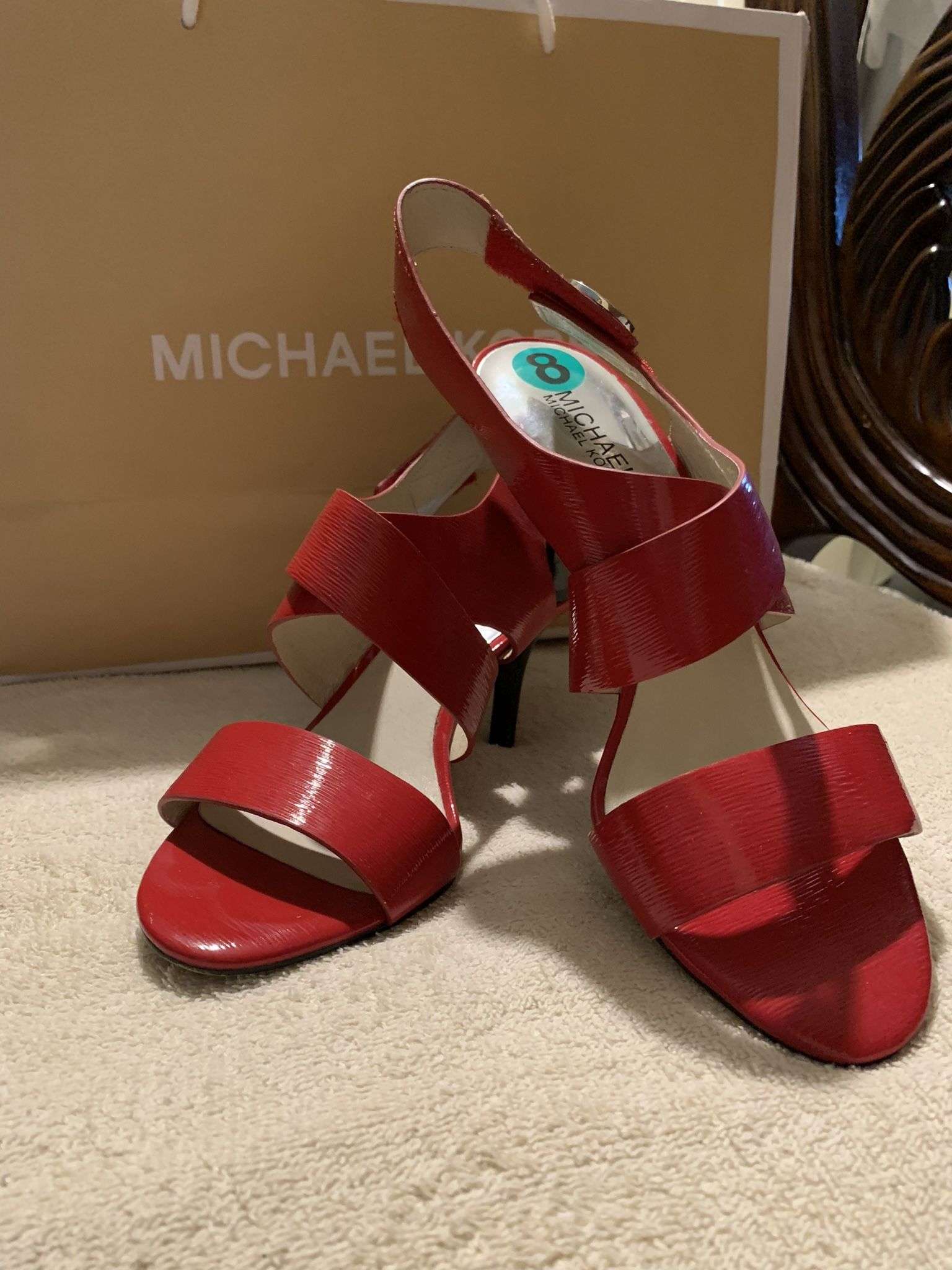 MK Authentic Size 8 Red Good Conditions