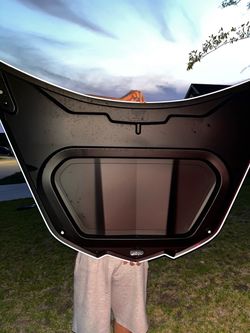 2025 Arctic White Corvette Hood