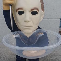 Michael Myers Door Greeter Candy Bowl Halloween