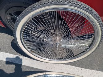26in Lowrider 144 spoke chrome bicycle rims