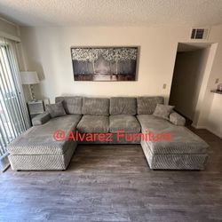 Corduroy Sectional Sofa 