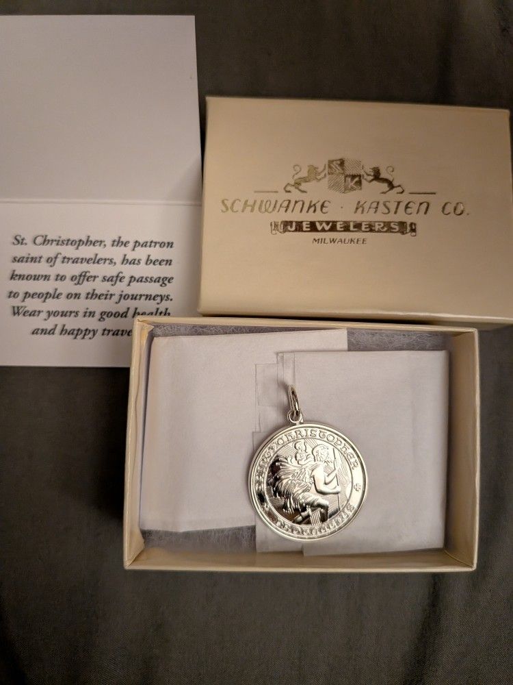 Saint Christopher Silver Silver Pendant