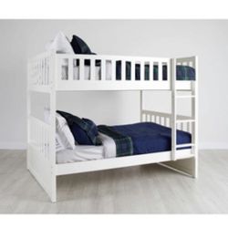 Full/Full Beautiful White Bunk Bed
