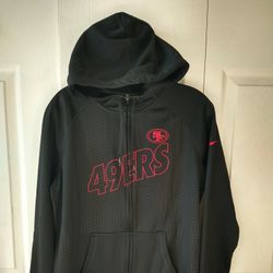 New, Women's Nike Therma-Fit 49ers Zipper Hoodie, size L