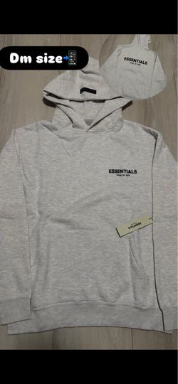 Light oat Essential hoodie